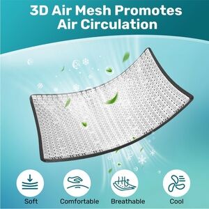 2- Purple 3D Air Mesh Cushion Seat Cushion